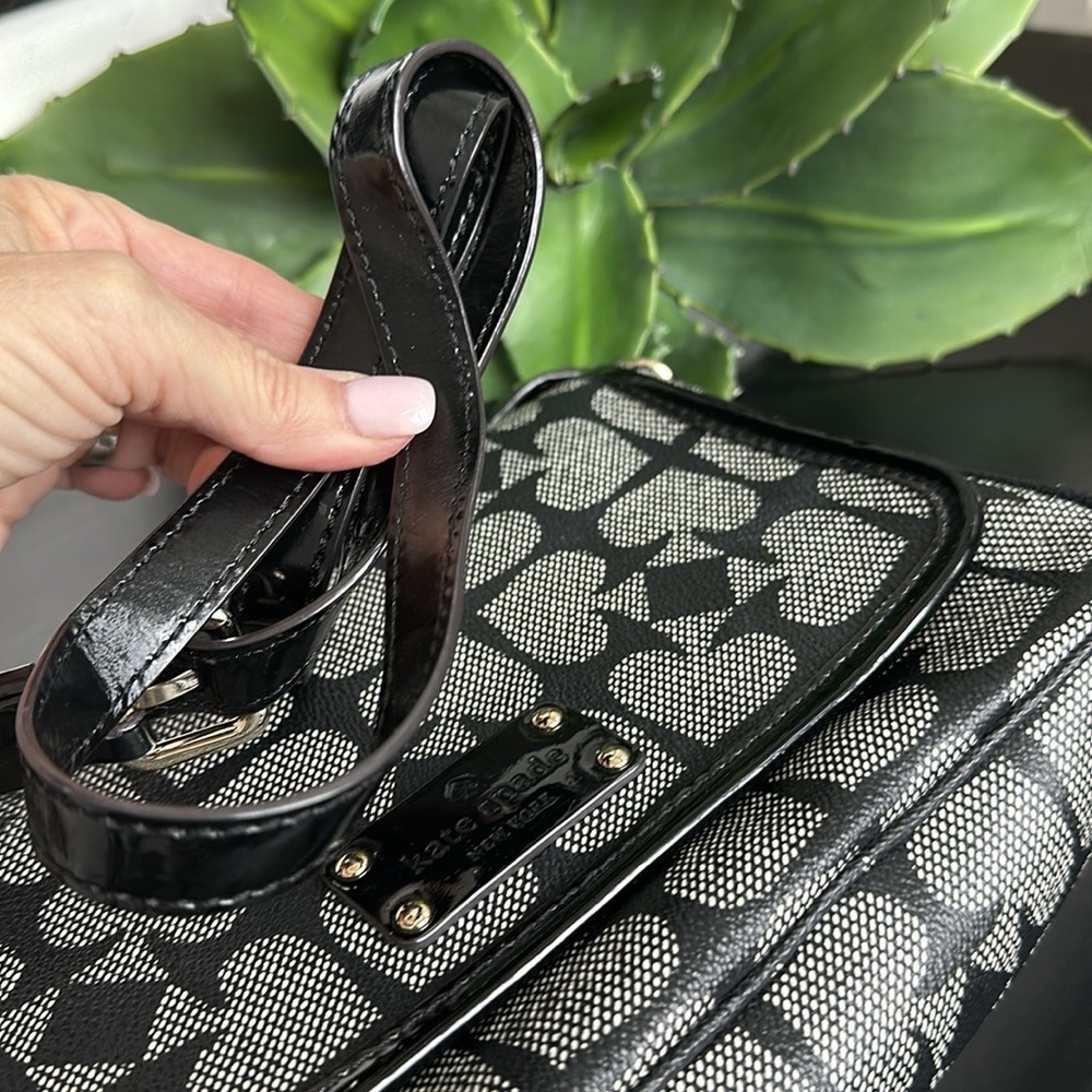 Kate Spade Flynn, ace of spades, designer Crossbody shoulder handbag purse Nwot - Picture 10 of 12